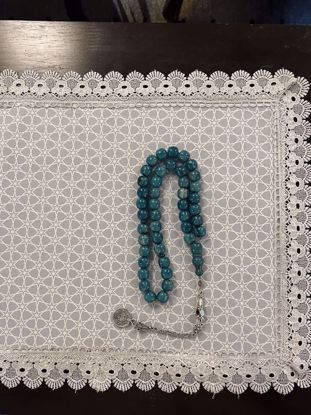 Picture of فاتوران تركي لون تركواز ٤٤ خرزة