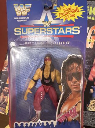 صورة لعبة المصارع bret hart جديد على تغليف المصنع 