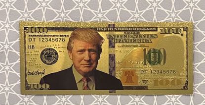 Picture of دولار تذكاري عليه صورة الرئيس ترامب (مطلي ذهب)